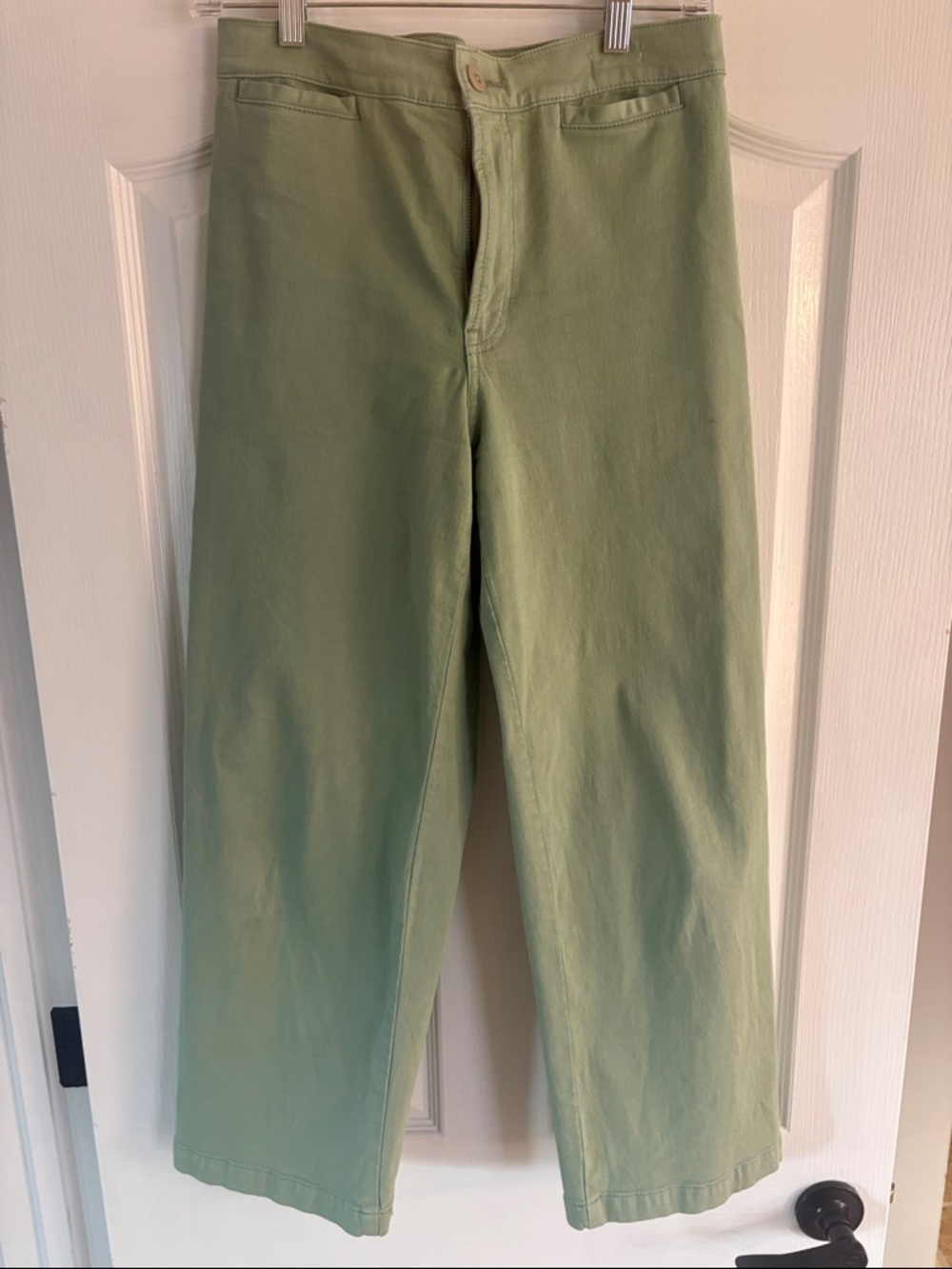 Madewell Emmett Wide leg Light Sage Green denim